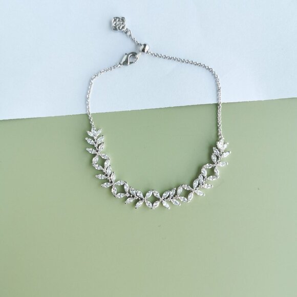 Kendra Scott Rosalie White CZ Tennis Bracelet - Silver - Picture 1 of 3